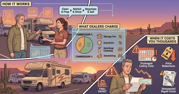 RV Consignment: How It Works, What Dealers Really Charge, and When It Costs You Thousands